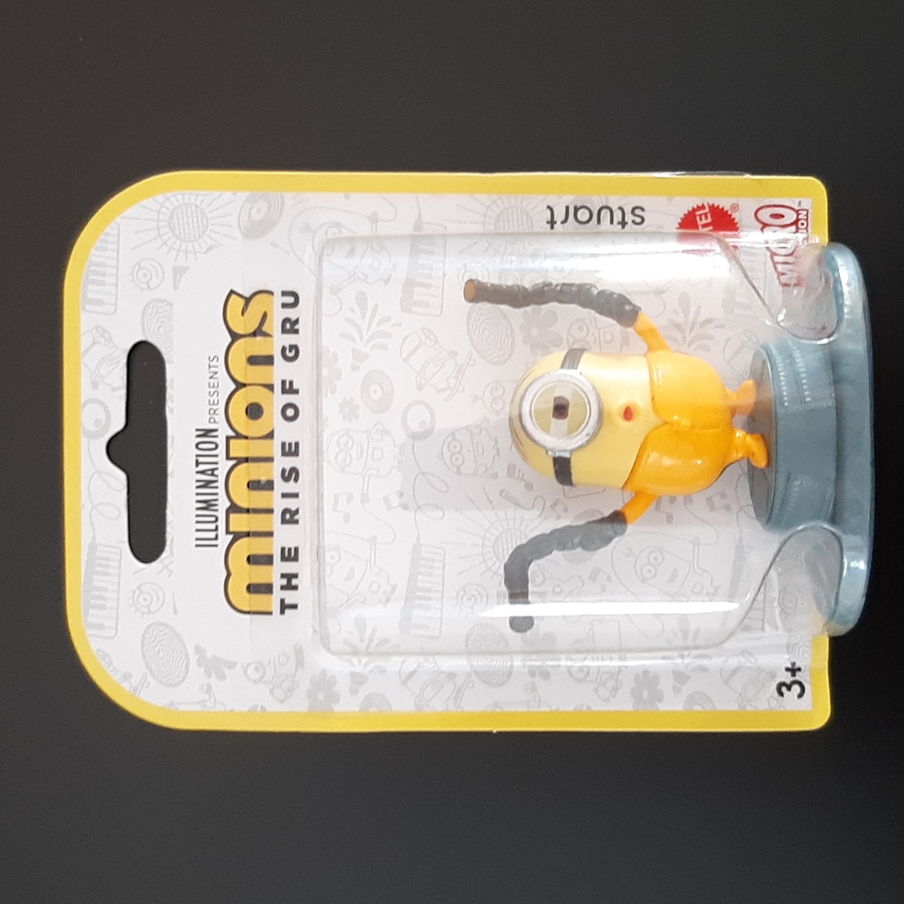 Minions Rise of Gru Stuart 2" Figure 2020 Mattel Collection Cake Topper Toy